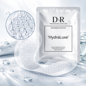 DNR Skin Dissolving Microneedle Under Eye Patches With 90% Hyaluronic Acid & Peptides. No-Slip Eye Mask to Reduce Wrinkles & Fine Lines, 1 Pair
